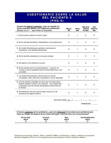 Depression and Anxiety Screening Forms - UofL General Peds